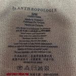 Anthropologie Womens Cream Rib Knit Sleeveless Stretch Crop Sweater Tank Top S/M Photo 2