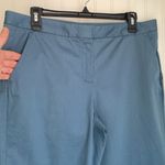 Massimo Dutti  Light Blue Chino Pants Ankle Pockets‎ Quiet Luxury Classic Size 10 Photo 4