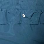 Walmart Color Block Two Tone Blue Striped Athleisure Shorts Photo 4