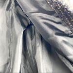 Coldwater Creek Gray Wool Blend Short Sleeves Side Pockets Blazer, Size 12 Photo 5