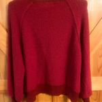 Umgee ~Red Oversized Pullover Sweater Medium Photo 2