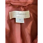 CJ Banks Women's Washable Suede Leather Lined Snap Berry Pink Jacket Size 2X Photo 5