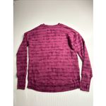 Athleta  Coaster Luxe Tie Dye Shibori Striped Pink Sweatshirt size XXS Photo 4