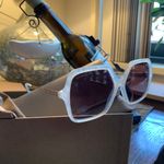 Burberry Authentic  59mm Oversized square logo acetate/metal sunglasses Photo 4