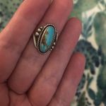 Thee turquoise and sterling rings Silver Size 5.5 Photo 2