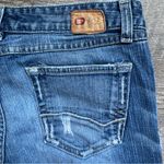 BKE Dement Jeans Womens 29x31 1/2 Y2K Bootcut Stretch Low Rise Distressed Blue Size 29 Photo 4