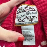 Heirloom Collectibles Snowman Snowflake Ugly Christmas Sweater Cardigan Red Size M Photo 4