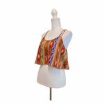 Tobi Small Crop Top Tribal Print Photo 2