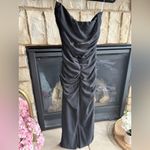 Lulus ⚜️ 3/$25 ⚜️ NWT  black strapless black maxi dress with sheer midsection, S Photo 1