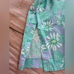 Lilly Pulitzer Vintage  Floral Crab Print Pants Lavender Blue Size 10 Capri Photo 7