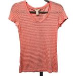 Banana Republic  Linen Striped Knit Top Size S Womens Photo 0