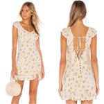 Free People  'Like a Lady' Citrus Lemon Print Mini Dress Photo 1