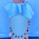 Tropical Faux Coral Necklace and Bracelet Set Beach Beaded Fun Stylish Orange Photo 0