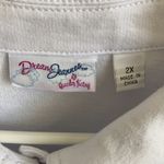 White Jacket with Rhinestone Detail Size 2X Photo 6