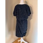 Junarose Heathered Black White Spacedye Relaxed Fit Short Sleeve T Shirt Dress S Photo 7
