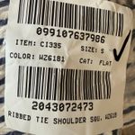 J.Crew NWT  Sz S Striped Tie-shoulder One-piece Swimsuit Antique Navy White CI335 Photo 9