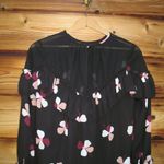 Kate Spade Black Floral Top Blouse Photo 6
