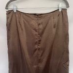 Motel Satin Maxi Slip Skirt Sz M Olive Y2K Whimsigoth Indie Sleaze Satin Grunge Photo 4