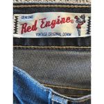 Y2K Red Engine Garnet Jeans Women’s Size 29x32 Bootcut Made in USA Vintage Denim Blue Photo 4