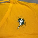 Nike Green bay Packers Jersey Womens Large Yellow Short Sleeve V Neck Pullover Photo 2