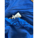 NIKIBIKI  womens medium bright Royal Blue lace Romper, open back Photo 6