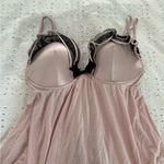 Victoria's Secret VICTORIA’S SECRET Sexy Pink Cami Ruffle Lace trim and Bow Size 36C Photo 2