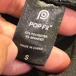 Popfit Women's Pop fit Black Solid Pocketed Full Length Gym Leggings Size Small EUC Photo 4