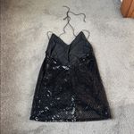 Tobi  Black Mini Sequin Dress SIZE M Photo 4