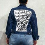 Lee Custom Pink Floyd Jean Jacket Sz S Photo 1