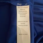 Hailey Logan Adrianna Papell Blue One shoulder Knit Evening Gown Womens Size 7/8 Photo 3