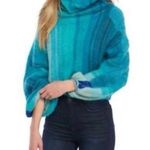 Free People Cloud Kicker Sweater XS S Ombre Blue Cowl Neck Alpaca Blend Balloon Photo 1
