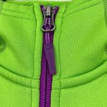 Marmot Full Zip Hooded Polartech Fleece Women’s Size Medium Green & Purple Photo 3