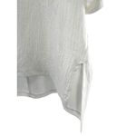 fab'rik  White Textured V-Neck Oversized Blouse Top High‎ Low Hem Boxy Dolman L Photo 1