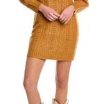 525 America  Airspun Cable Knit Sweater Dress NWT Honey‎ Caramel Photo 0