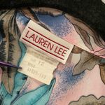 VTG 80s Lauren Lee Under the Sea Ocean Pastel Short Sleeve Button Down Size 12 Purple Photo 9