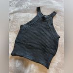Brandy Melville  Black Mock Neck Knit Sweater Tank Top Women’s One Size EUC Photo 1