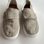 Toms Altair Beige Fabric Slip On Velcro Sneakers ADJUSTABLE STRAP Size 8.5 Photo 1