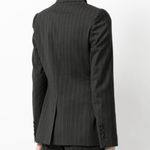 Dolce & Gabbana  Black Striped Blazer Size 46 Photo 1
