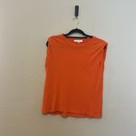 frame denim  Orange Crush Rolled Muscle Tee Size‎ Small Photo 3