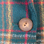 Leslie Fay 1980s Vintage Green Plaid Tartan Wool Academia Blazer Jacket Size 10 Photo 5