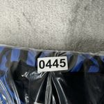 Joseph Ribkoff  Shirt Womens‎ 10 Blue Black Striped Ruched Zip Up Modern Retro Photo 7