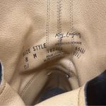 VTG 80s 90s Roy Cooper black lace up roper cowgirl western boots kilte fringe 8M Size 8 Photo 6