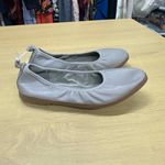 Eileen Fisher Flats Womens Gray Leather Notion Ballet Nappa Slip On SZ 5 Photo 3