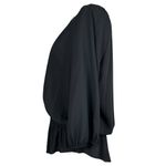 Chico's Chico’s Women’s Gold Silver Embellished Black Peplum Blouse Size 1, US 8 Photo 1