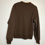 Artisan Vintage Artisans Double Collar 1/4 Zip Sweatshirt 90s Cardinal Fall Leaf Brown S Photo 3