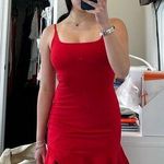 Princess Polly  Kiribati Red Dress Mini Photo 0