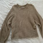 Poof Apparel Light brown cropped sweater  Photo 0