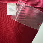 Talbots Pima Cotton Cardigan XL Petite Red Cable Knit Button Front NWT Photo 4