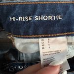 American Eagle  Dark Wash High Rise Shortie Cuffed Jeans- Size 0 Photo 4