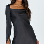 Princess Polly Star Mini Satin Long Sleeve Dress Photo 0